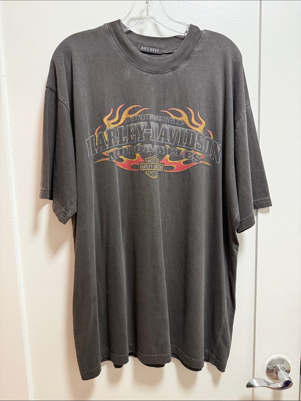 Archive Harley-Davidson Men's Black Graphic Flame Tee